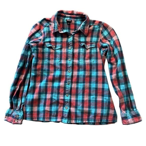 Patagonia Blue & Red Flannel Size Small - Picture 1 of 4